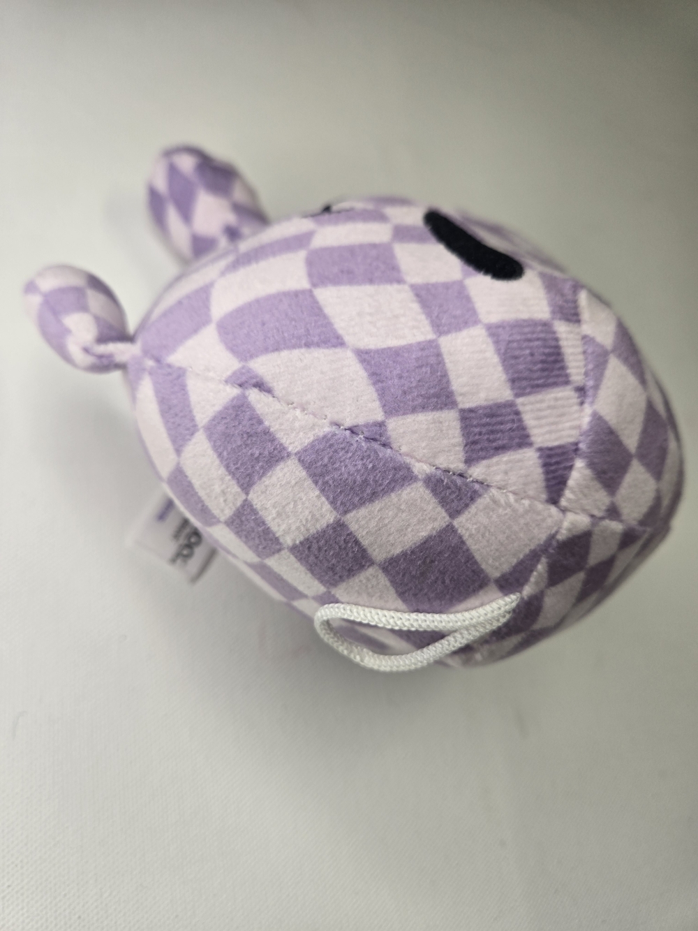 Plush Checker Smile Ball Toy - Lavender - Picture 2 of 5